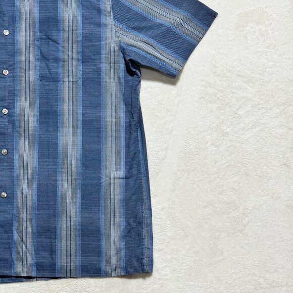 Van Heusen Fit Blue Dress Shirt Short Sleeve Mens Large 16-16.5 - Picture 4 of 10